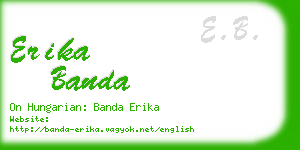 erika banda business card